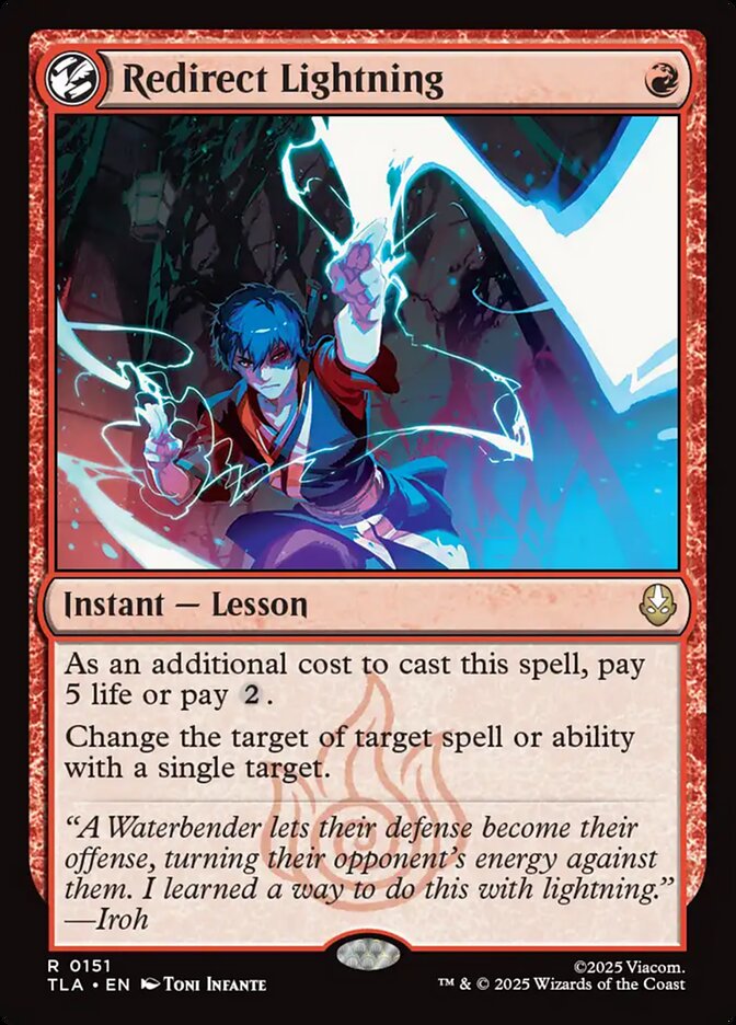Redirect Lightning 151/286 (Avatar: The Last Airbender)  | Chromatic Games