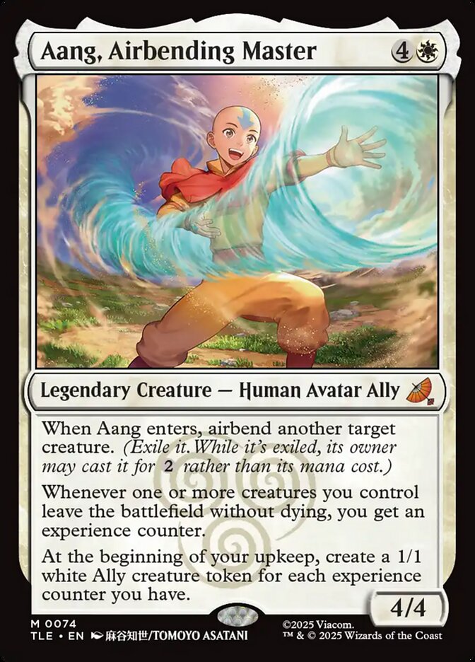 Aang, Airbending Master 74 (Avatar: The Last Airbender: Eternal-Legal)  - Foil | Chromatic Games