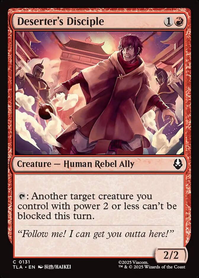 Deserter's Disciple 131/286 (Avatar: The Last Airbender)  | Chromatic Games