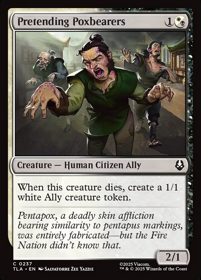 Pretending Poxbearers 237/286 (Avatar: The Last Airbender)  | Chromatic Games