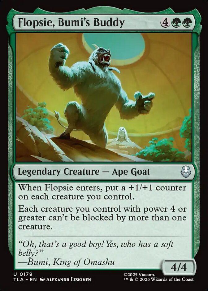 Flopsie, Bumi's Buddy 179/286 (Avatar: The Last Airbender)  | Chromatic Games
