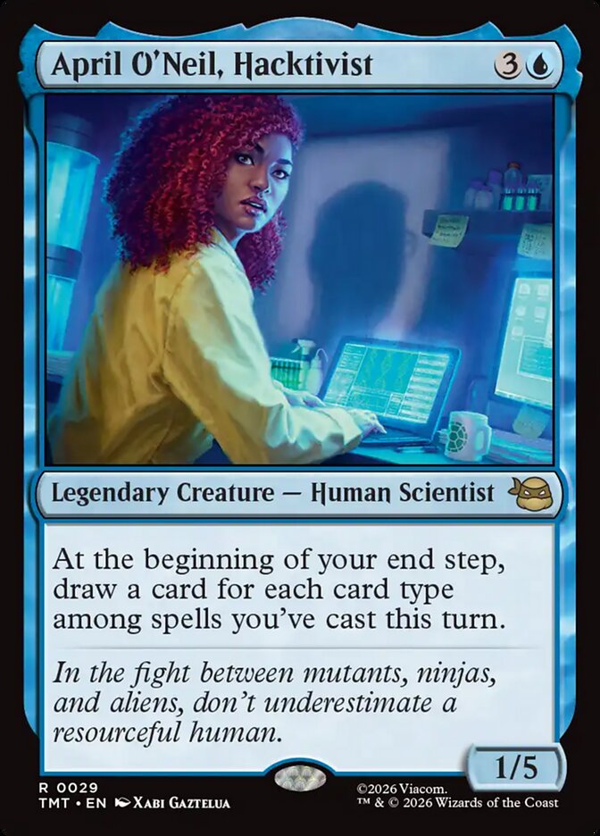 April O'Neil, Hacktivist 29/190 (Teenage Mutant Ninja Turtles)  - Foil | Chromatic Games