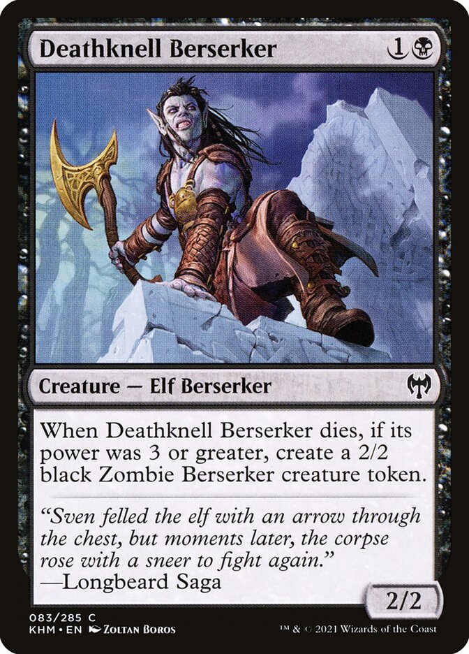 Deathknell Berserker 83/285 (Kaldheim)  - Foil | Chromatic Games