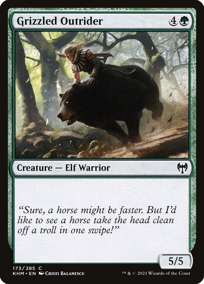 Grizzled Outrider 173/285 (Kaldheim)  - Foil | Chromatic Games