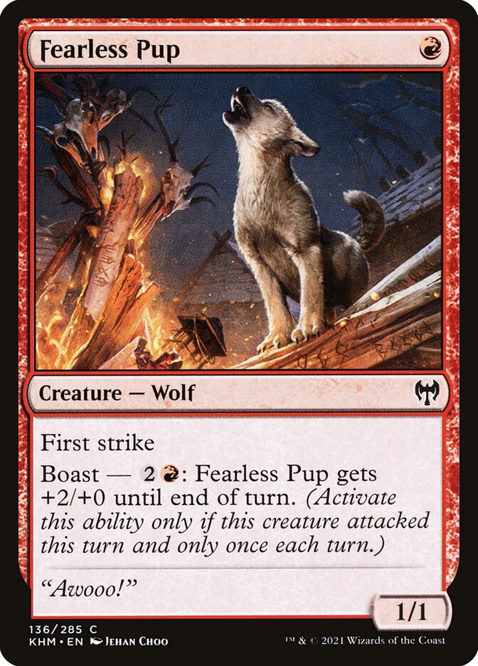 Fearless Pup 136/285 (Kaldheim)  | Chromatic Games