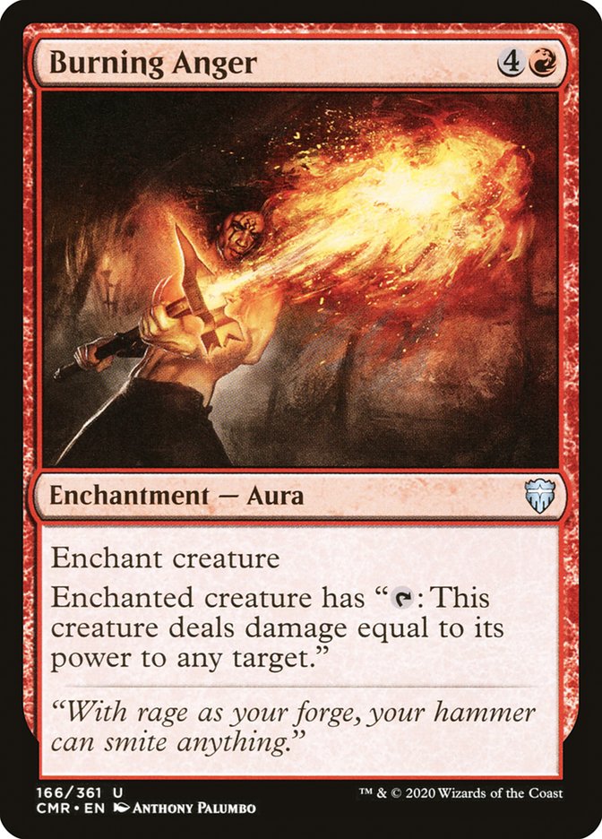 Burning Anger 166 (Commander Legends)  | Chromatic Games