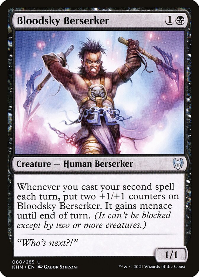 Bloodsky Berserker 80/285 (Kaldheim)  - Foil | Chromatic Games