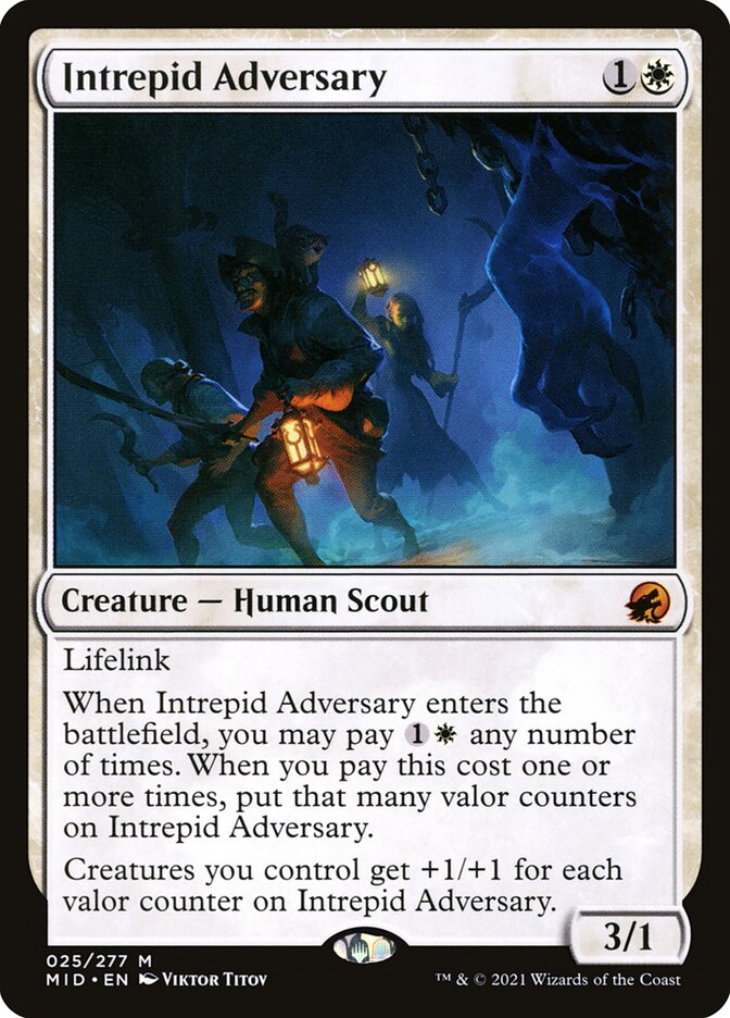 Intrepid Adversary 25/277 (Innistrad: Midnight Hunt)  - Foil | Chromatic Games