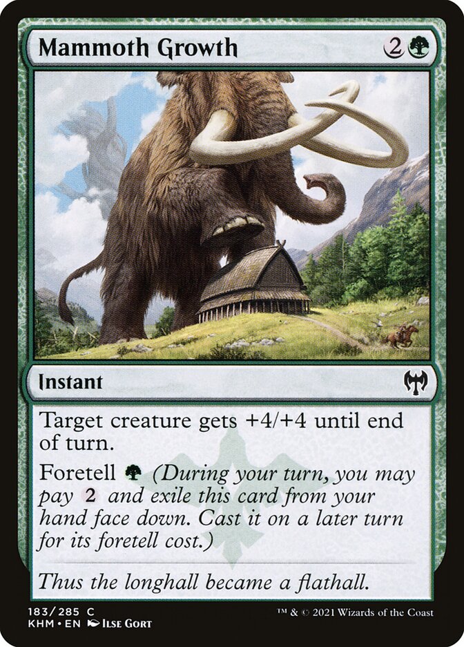 Mammoth Growth 183/285 (Kaldheim)  - Foil | Chromatic Games
