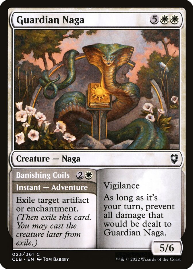 Guardian Naga // Banishing Coils 23 (Commander Legends: Battle for Baldur's Gate)  | Chromatic Games