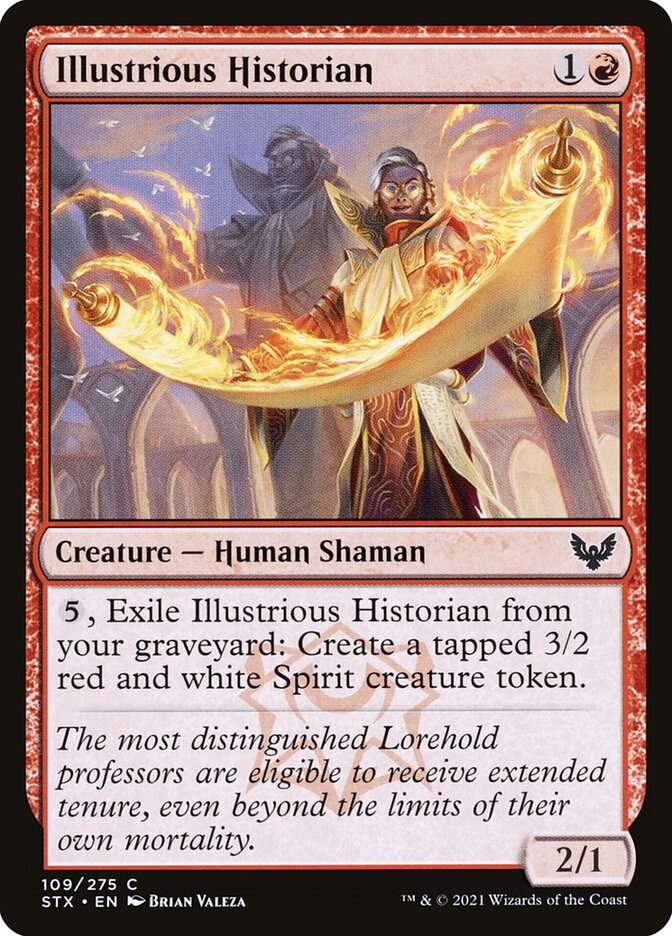 Illustrious Historian 109 (Strixhaven: School of Mages)  - Foil | Chromatic Games