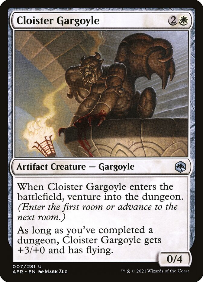 Cloister Gargoyle 7 (Adventures in the Forgotten Realms)  - Foil | Chromatic Games