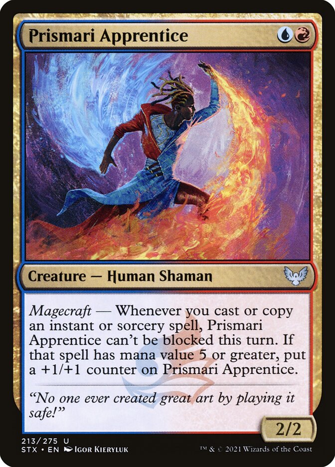 Prismari Apprentice 213 (Strixhaven: School of Mages)  - Foil | Chromatic Games