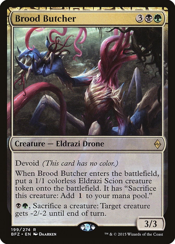 Brood Butcher 199/274 (Battle for Zendikar)  - Foil | Chromatic Games