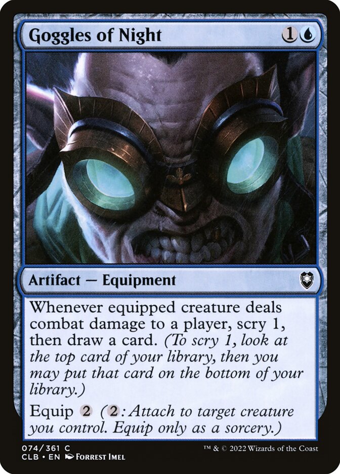 Goggles of Night 74 (Commander Legends: Battle for Baldur's Gate)  | Chromatic Games