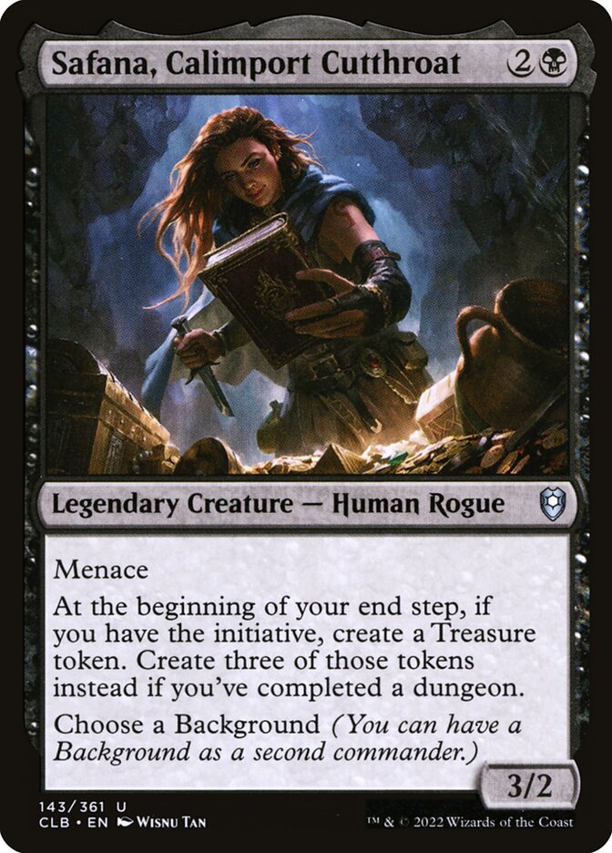 Safana, Calimport Cutthroat 143 (Commander Legends: Battle for Baldur's Gate)  | Chromatic Games
