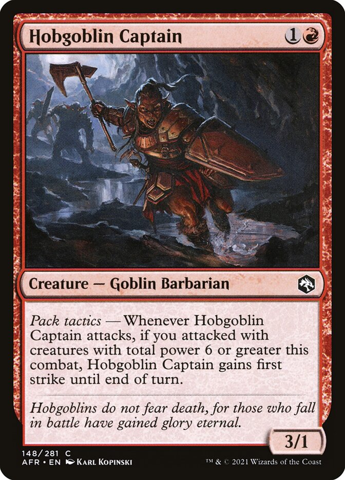 Hobgoblin Captain 148 (Adventures in the Forgotten Realms)  | Chromatic Games