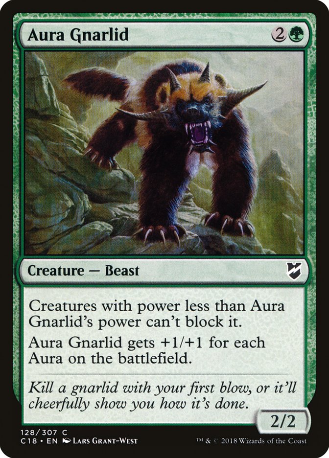 Aura Gnarlid 128/307 (Commander 2018)  | Chromatic Games