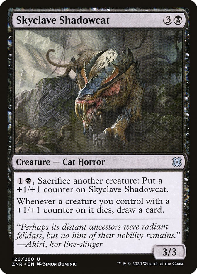 Skyclave Shadowcat 126/280 (Zendikar Rising)  - Foil | Chromatic Games