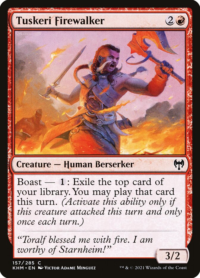 Tuskeri Firewalker 157/285 (Kaldheim)  - Foil | Chromatic Games