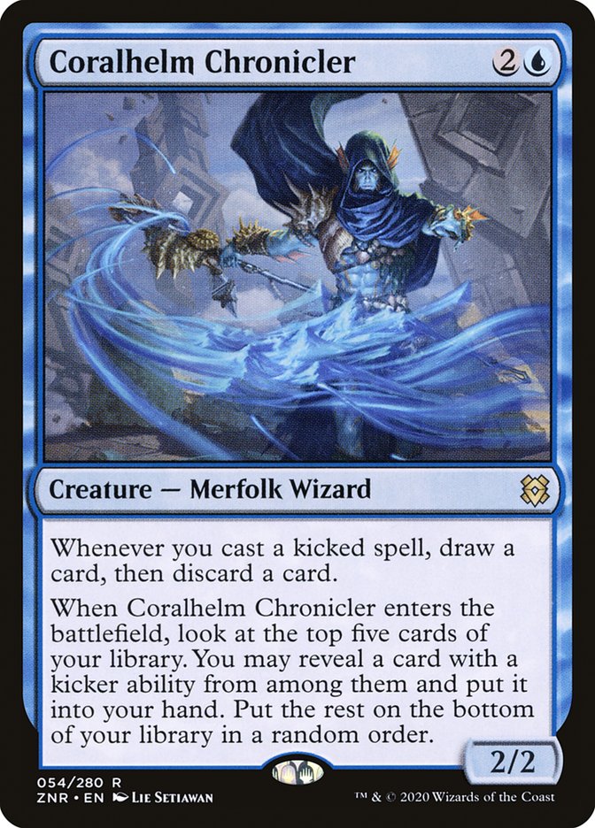 Coralhelm Chronicler 54/280 (Zendikar Rising)  | Chromatic Games