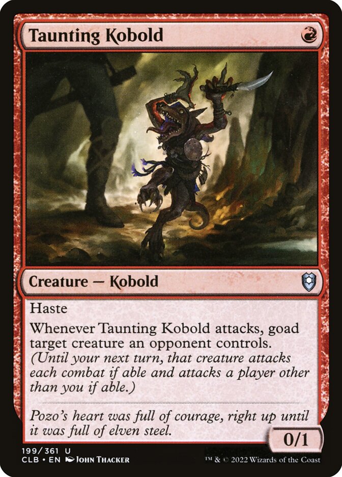 Taunting Kobold 199 (Commander Legends: Battle for Baldur's Gate)  | Chromatic Games