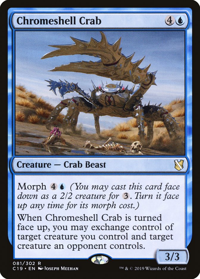 Chromeshell Crab 81/302 (Commander 2019)  | Chromatic Games
