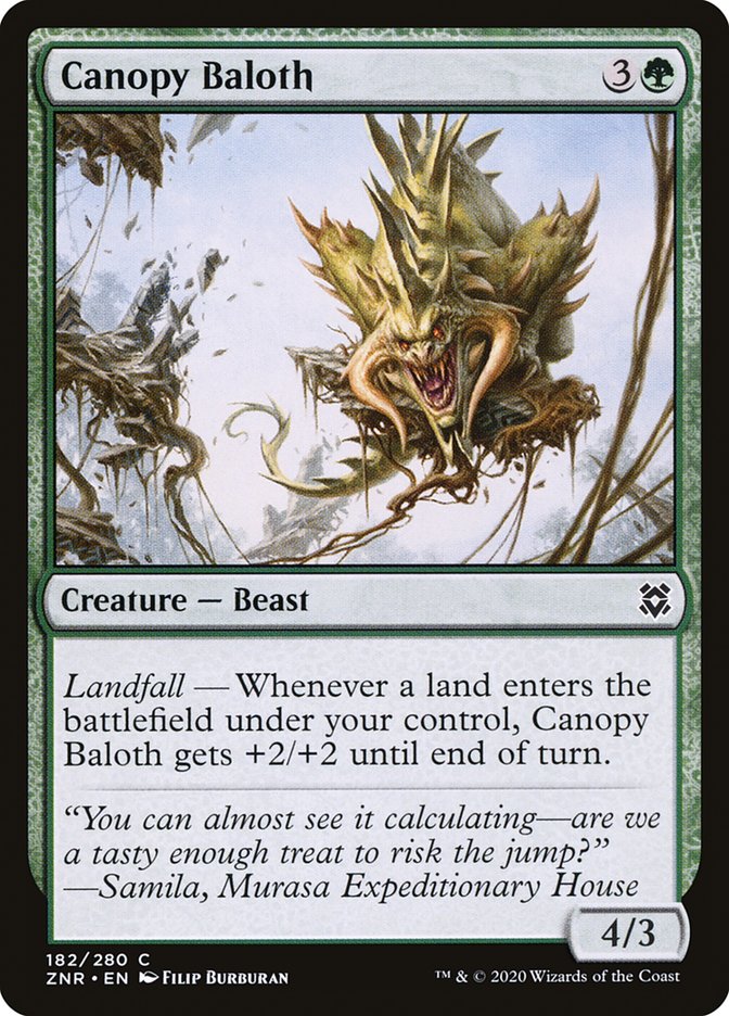 Canopy Baloth 182/280 (Zendikar Rising)  | Chromatic Games