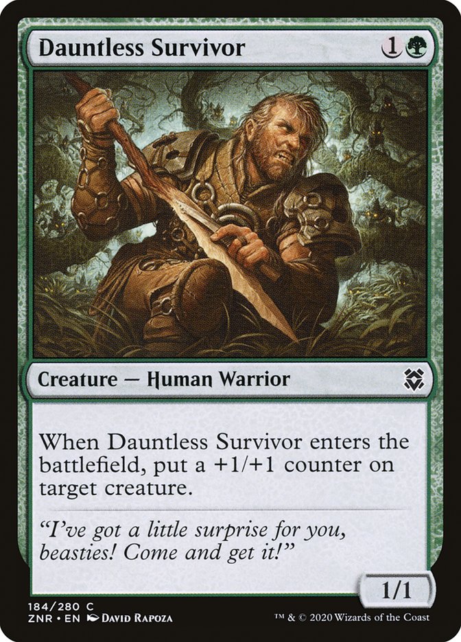 Dauntless Survivor 184/280 (Zendikar Rising)  - Foil | Chromatic Games