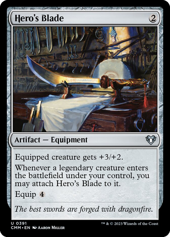 Hero's Blade 391/451 (Commander Masters)  - Foil | Chromatic Games