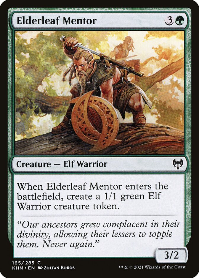 Elderleaf Mentor 165/285 (Kaldheim)  | Chromatic Games