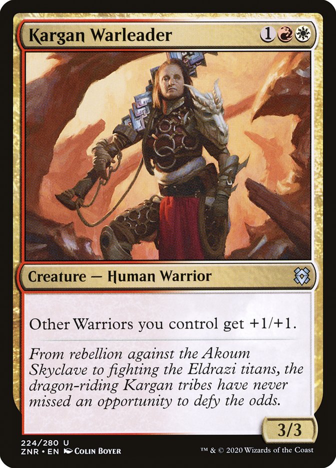 Kargan Warleader 224/280 (Zendikar Rising)  - Foil | Chromatic Games
