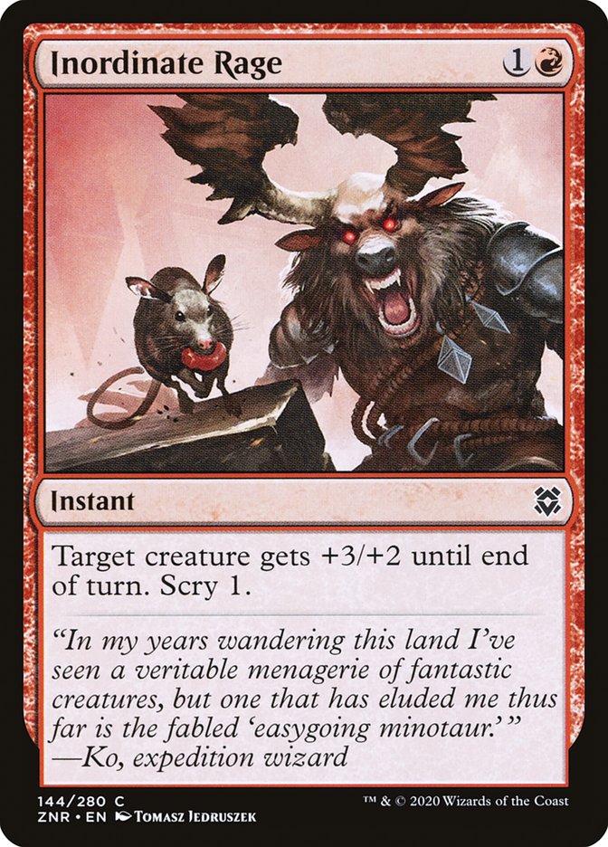 Inordinate Rage 144/280 (Zendikar Rising)  - Foil | Chromatic Games