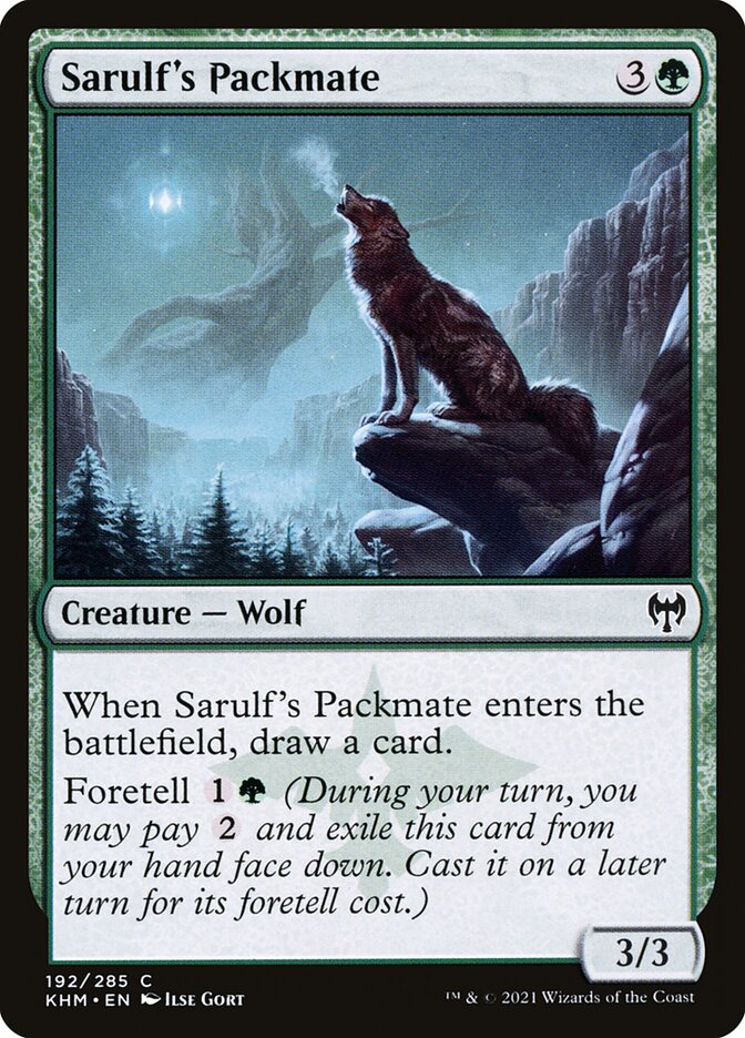 Sarulf's Packmate 192/285 (Kaldheim)  | Chromatic Games
