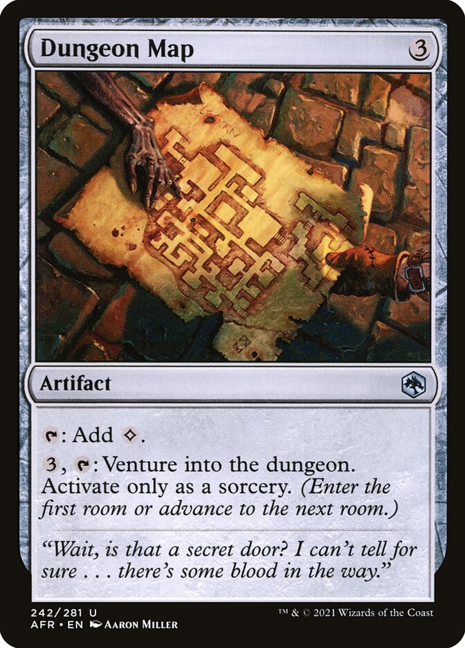 Dungeon Map 242 (Adventures in the Forgotten Realms)  - Foil | Chromatic Games