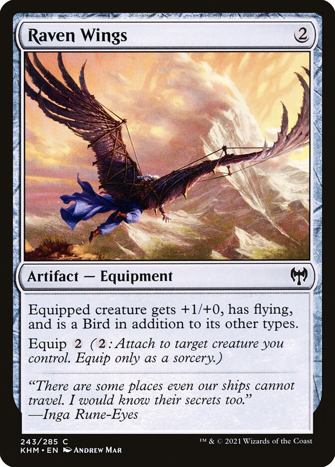 Raven Wings 243/285 (Kaldheim)  - Foil | Chromatic Games