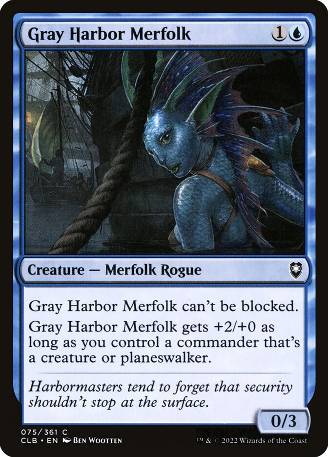 Gray Harbor Merfolk 75 (Commander Legends: Battle for Baldur's Gate)  | Chromatic Games