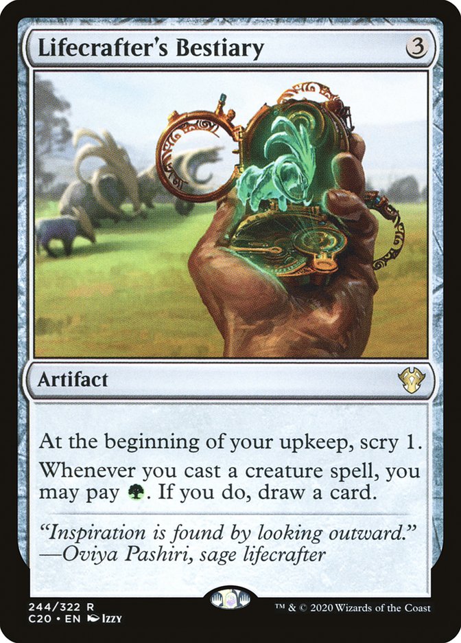 Lifecrafter's Bestiary 244/322 (Commander 2020)  | Chromatic Games
