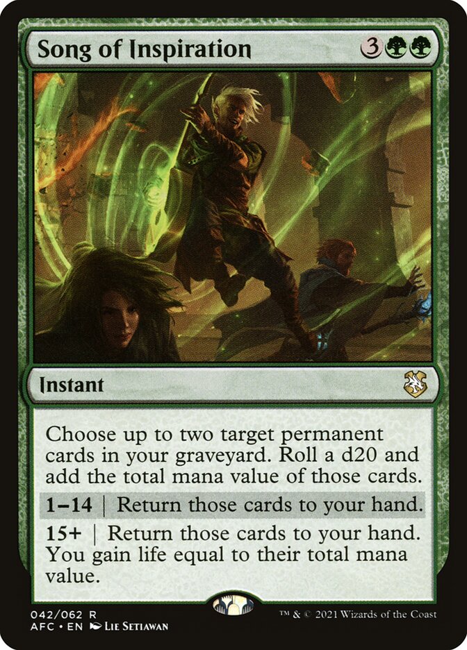 Song of Inspiration 42/62 (Commander: Adventures in the Forgotten Realms)  | Chromatic Games