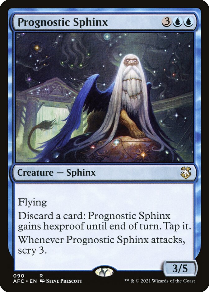 Prognostic Sphinx 90/62 (Commander: Adventures in the Forgotten Realms)  | Chromatic Games