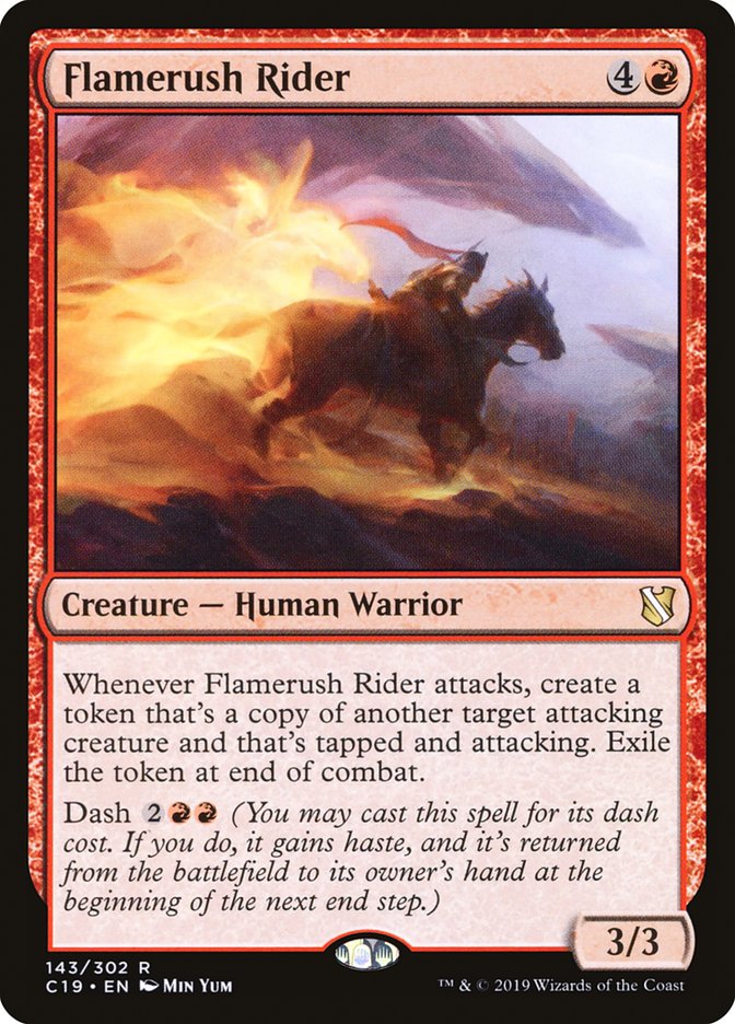 Flamerush Rider 143/302 (Commander 2019)  | Chromatic Games