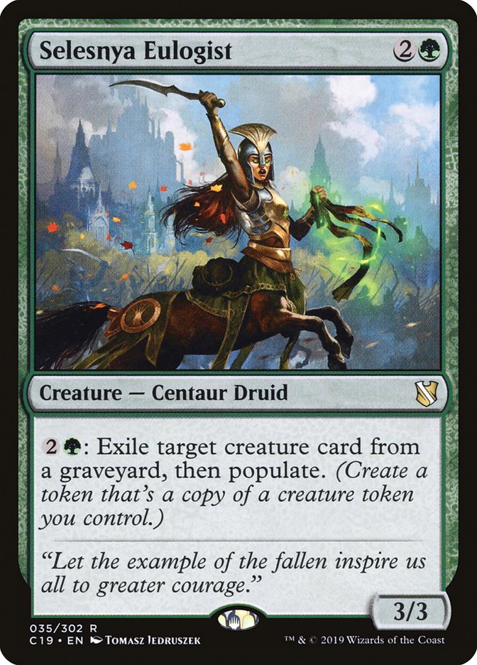 Selesnya Eulogist 35/302 (Commander 2019)  | Chromatic Games