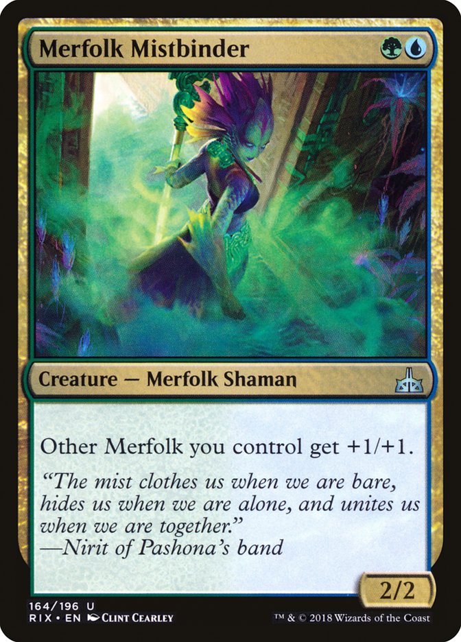 Merfolk Mistbinder 164 (Rivals of Ixalan)  | Chromatic Games