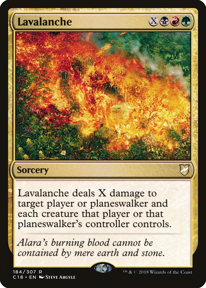 Lavalanche 184/307 (Commander 2018)  | Chromatic Games