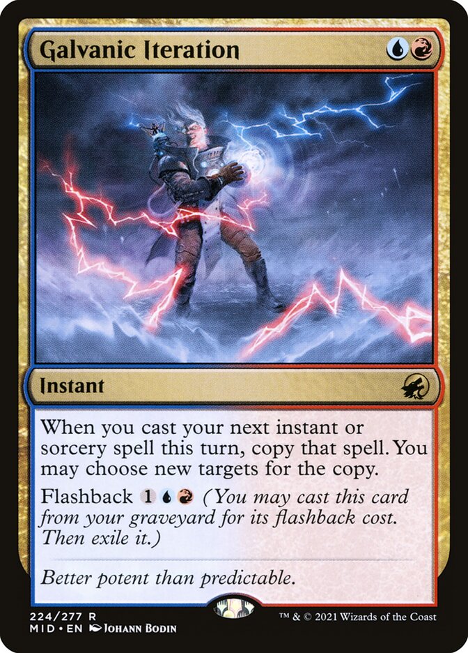 Galvanic Iteration 224 (Innistrad: Midnight Hunt)  - Foil | Chromatic Games