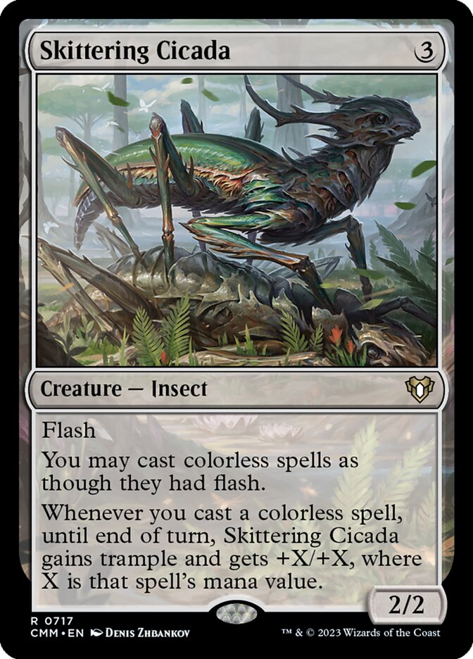 Skittering Cicada 717/451 (Commander Masters)  | Chromatic Games