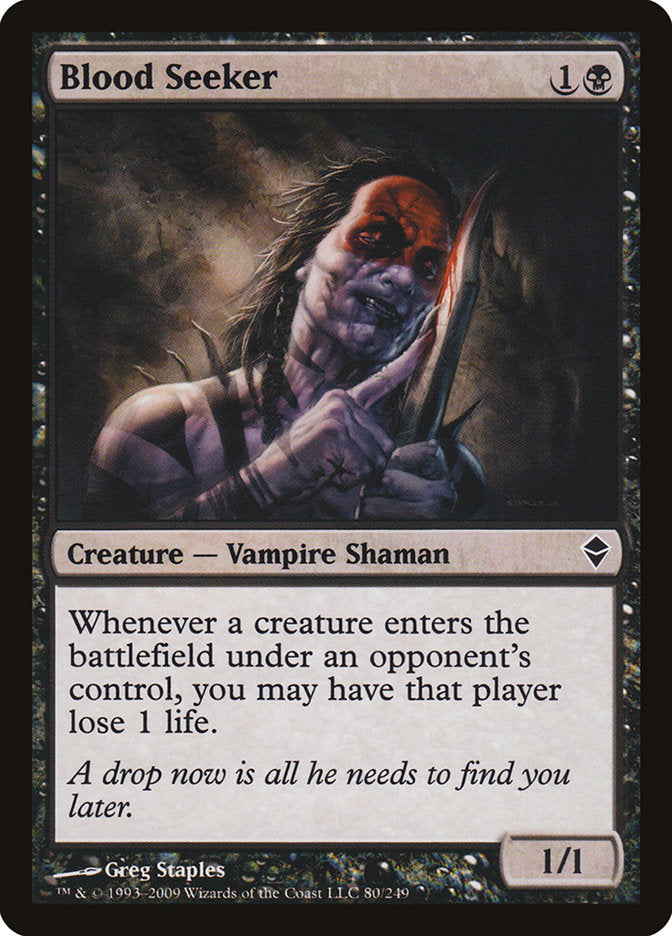 Blood Seeker 80 (Zendikar)  - Foil | Chromatic Games