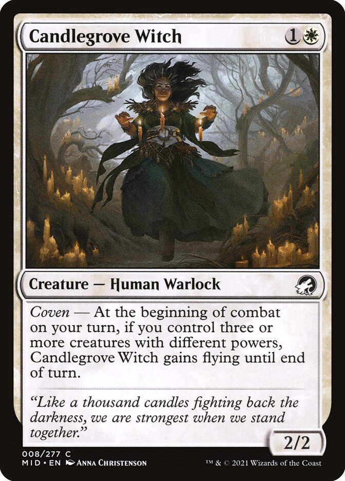 Candlegrove Witch 8/277 (Innistrad: Midnight Hunt)  - Foil | Chromatic Games