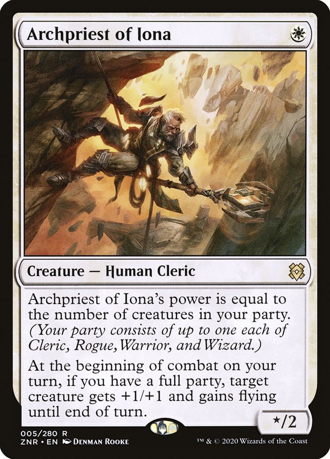 Archpriest of Iona 5/280 (Zendikar Rising)  | Chromatic Games