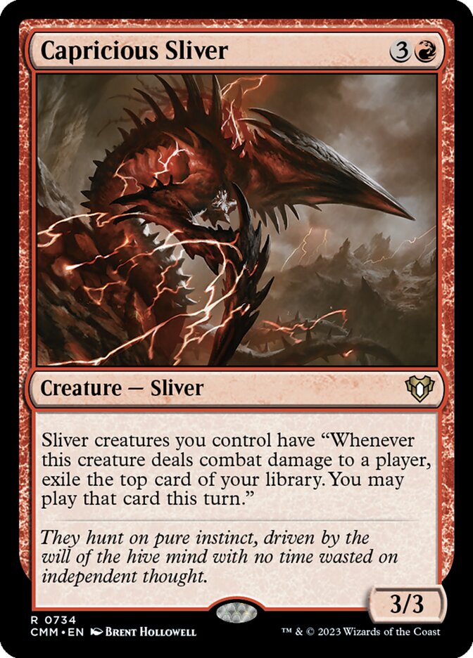 Capricious Sliver 734/451 (Commander Masters)  | Chromatic Games